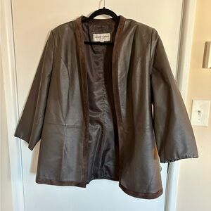 Sophisticated Brown Leather Jacket